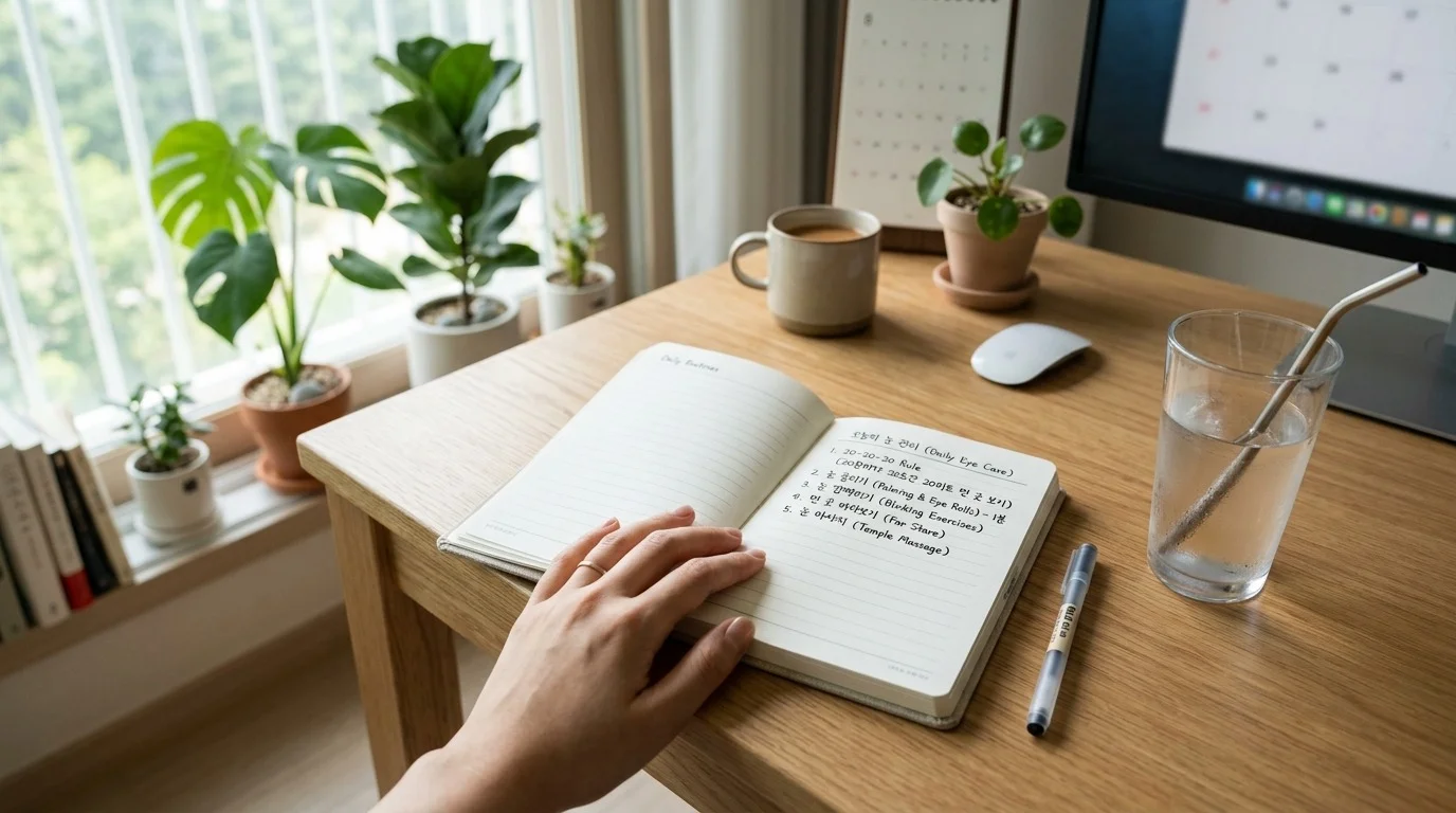 눈 피로 개선 안구 운동 방법